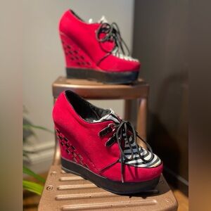 Bettie Page Platform Wedges